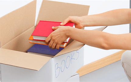 بسته بندی کتاب با کارتن پستی کتابی